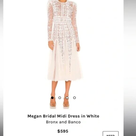 Bronx and Banco White Lace Wedding Dress - Picture 10 of 14